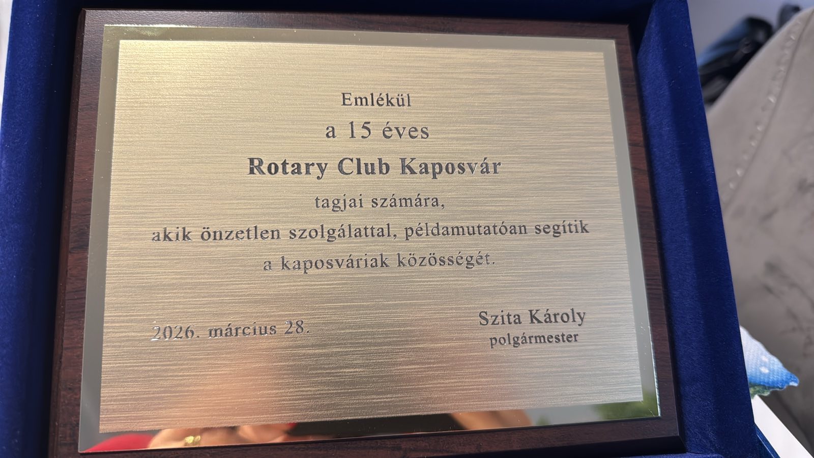 Elismerésben részesültünk 